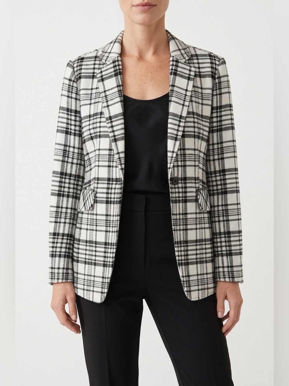 Charlie B. plaid blazer / new